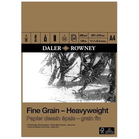 Μπλοκ Fine Grain Heavyweight Pad Α4 200gr 30φ 437033400