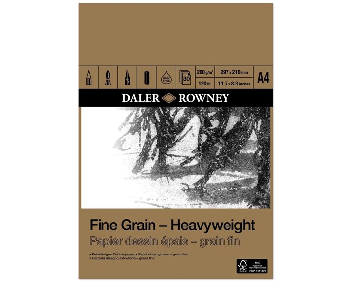 Μπλοκ Fine Grain Heavyweight Pad Α4 200gr 30φ 437033400