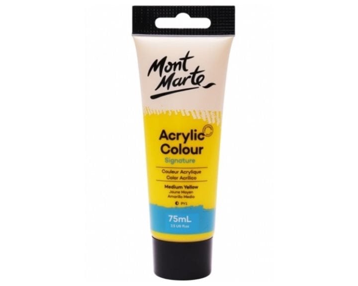 Ακρυλικό Mont Marte 75ml Studio Acrylic 04 Medium Yellow