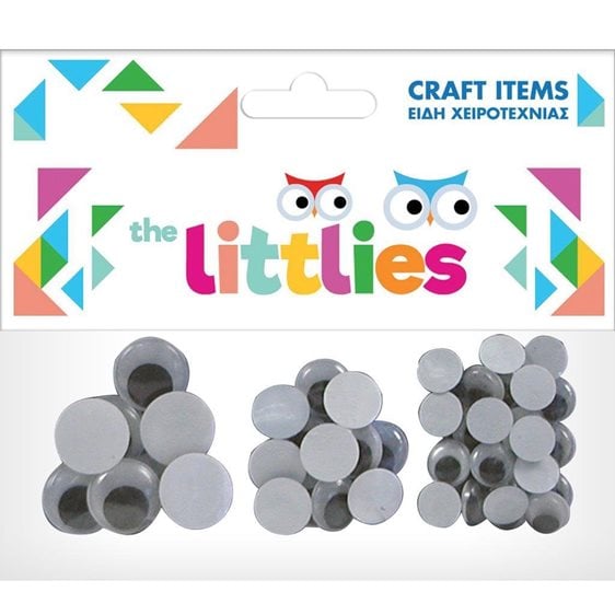 Ματάκια Κινούμενα Luna The Littlies 8x20mm 12x15mm 28x12mm 48τεμ.