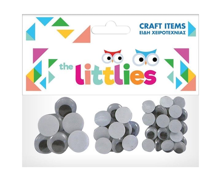 Ματάκια Κινούμενα Luna The Littlies 8x20mm 12x15mm 28x12mm 48τεμ.