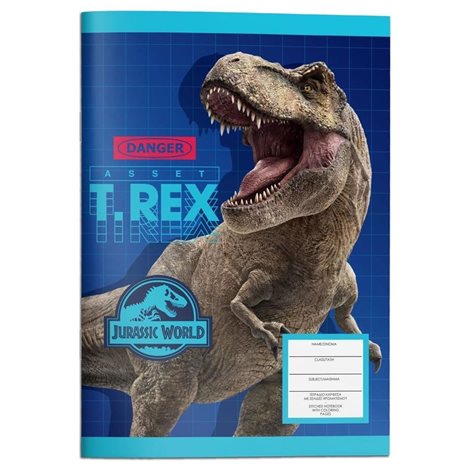 Τετράδιο Καρφίτσα 17x25 40Φ Jurassic
