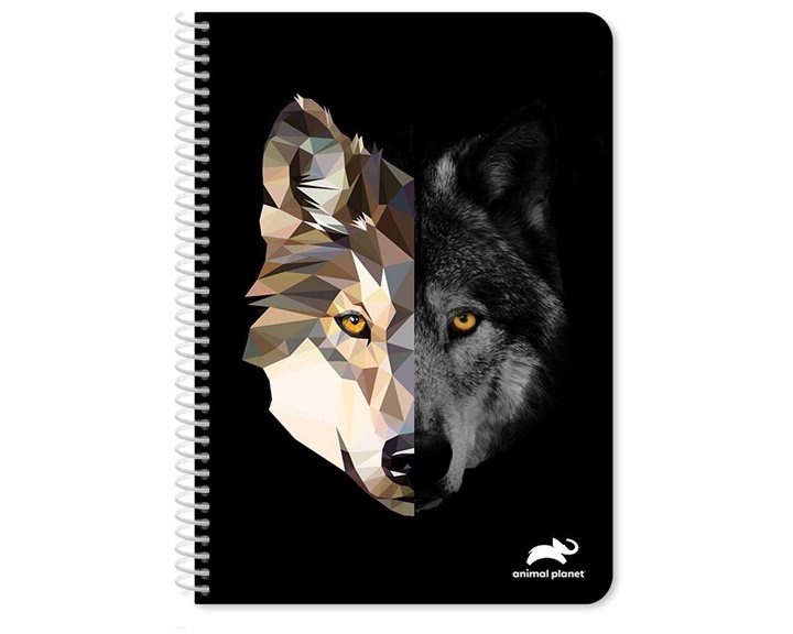 Τετράδιο Σπιράλ 17x25 2 Θεμάτων 60 Φύλλων Animal Planet