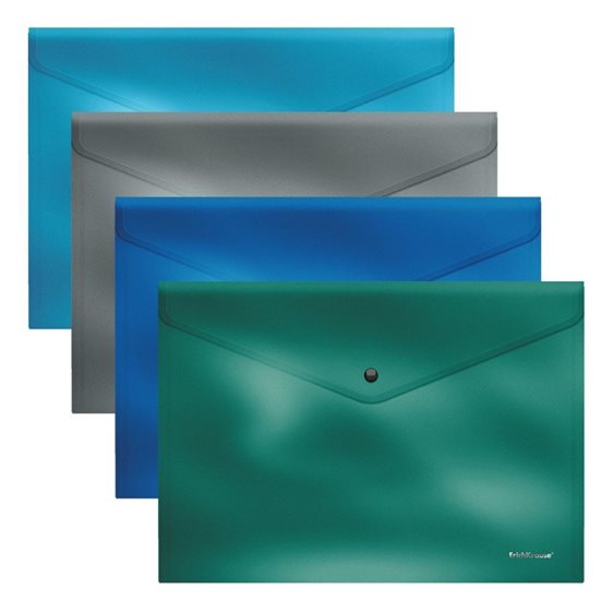 Φάκελος Κουμπί Erichkrause Α4 Glossy Ice Metalic 50320