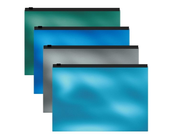 Φάκελος Zip ErichKrause (Glossy Ice Metallic) A4 53295