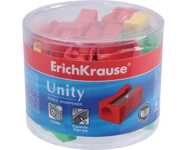Ξύστρα Πλαστική Μονή Erichkrause Unity Διάφορα Χρώματα 38012