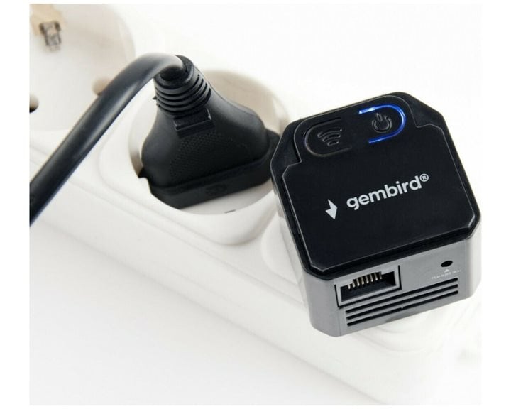 GEMBIRD WIFI REPEATER 300MBPS BLACK WNP-RP300-03-BK
