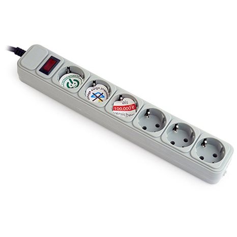 GEMBIRD SURGE PROTECTOR 6 SOCKETS 3m