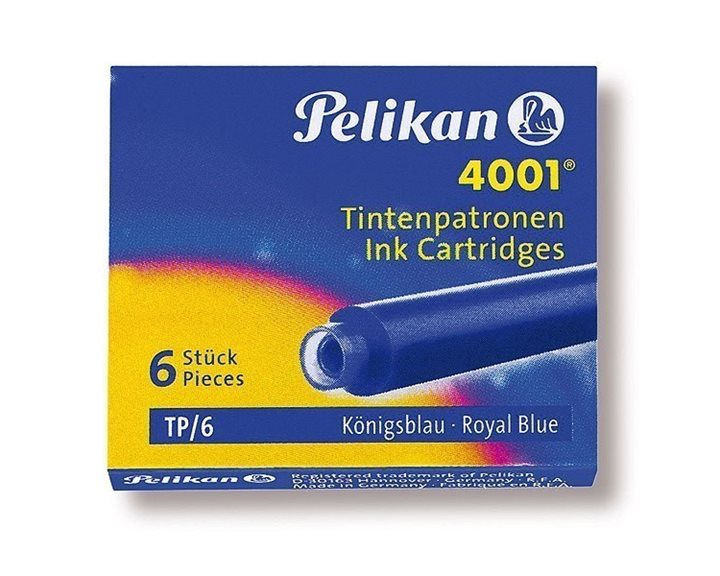 Μελάνι Πέννας Pelikan 6τεμ. 4001 Μπλε