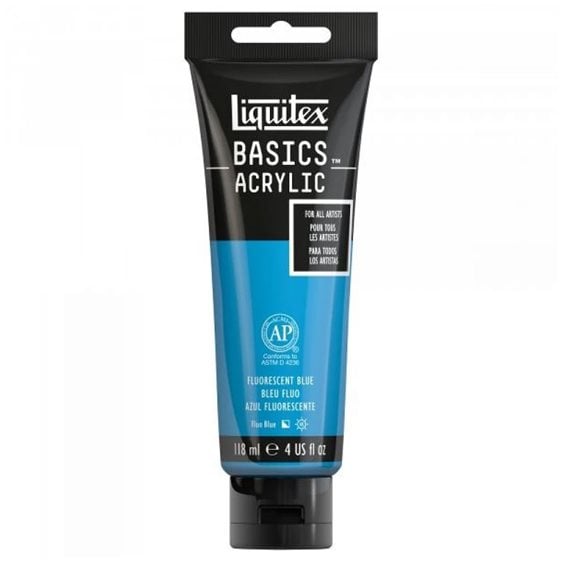 Liquitex 118 Ml Basics 984 Fluorescent Blue