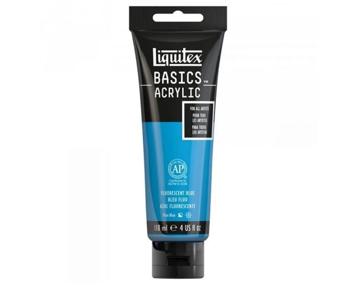Liquitex 118 Ml Basics 984 Fluorescent Blue