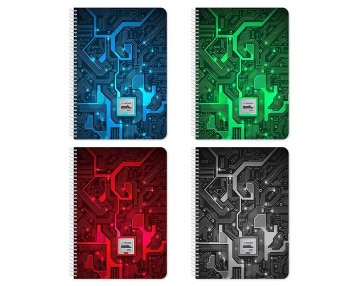 Τετράδιο Σπιράλ CPU Must 17x25 5 Θεμάτων 150φ.