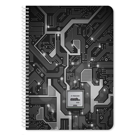 Τετράδιο Σπιράλ CPU Must 17x25 5 Θεμάτων 150φ.