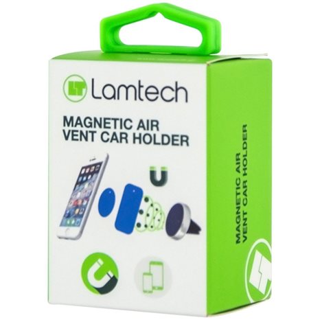LAMTECH MAGNETIC CAR AIR VENT CAR SMARTPHONE HOLDER SILVER