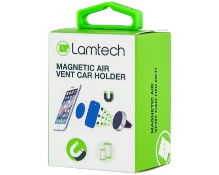 LAMTECH MAGNETIC CAR AIR VENT CAR SMARTPHONE HOLDER SILVER