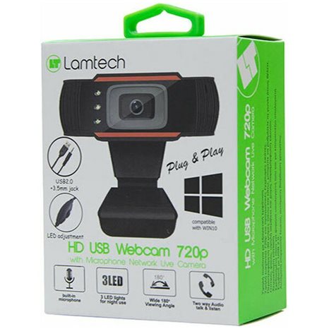 LAMTECH HIGH DEFINITION USB WEB CAMERA 720P