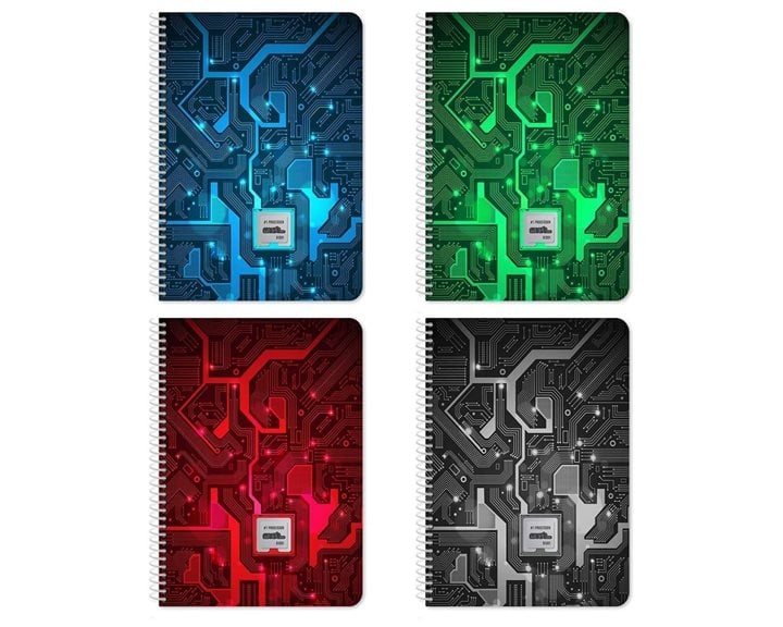 Τετράδιο Σπιράλ CPU Must Α4 5 Θεμάτων 150 Φ.