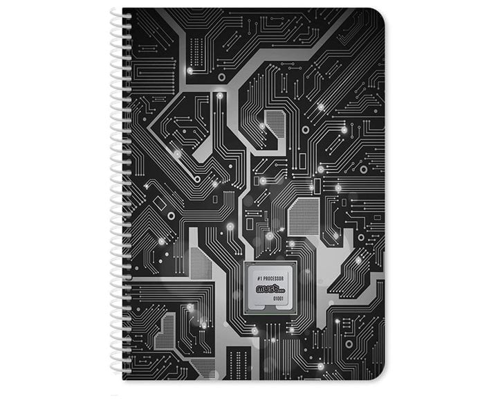 Τετράδιο Σπιράλ CPU Must Α4 5 Θεμάτων 150 Φ.