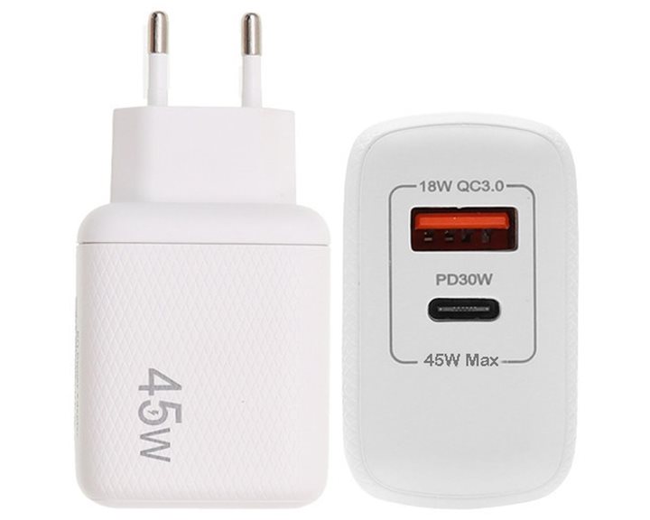 Lamtech Charger USB QC3.0/Type-C 45W