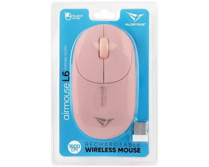 Alcatroz Silent Rechargeable Airmouse L6 Chroma Peach