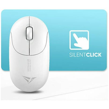 ALCATROZ SILENT RECHARGEABLE AIRMOUSE L6 CHROMA WHITE