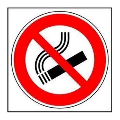 Πινακίδα Σήμανσης Infosign Αυτοκόλητο Pvc Φ13cm Απαγορεύεται το Κάπνισμα 17151