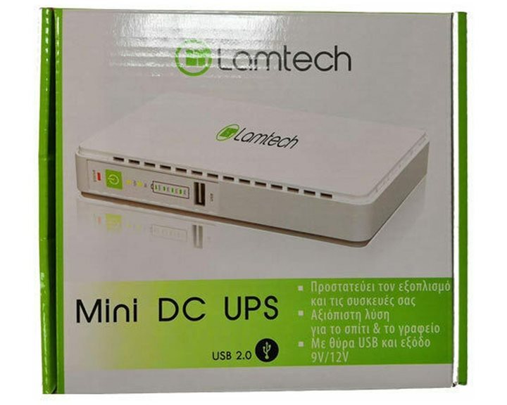 Lamtech Mini DC UPS 15W 9V/12V Output