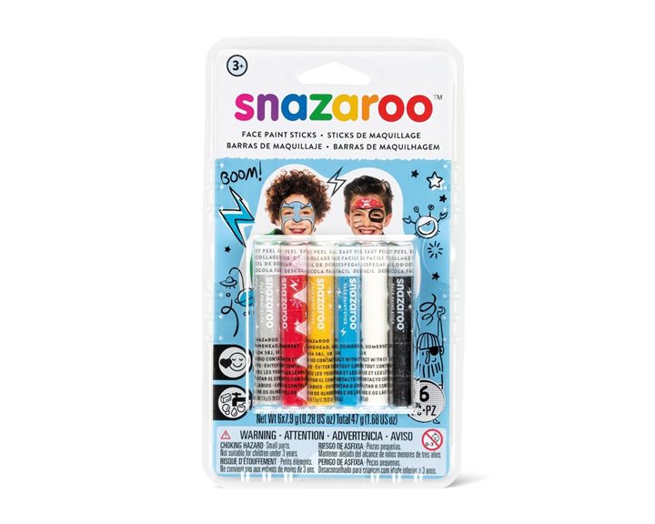 Snazaroo 6 Κραγιόνια Face Painting Adventure
