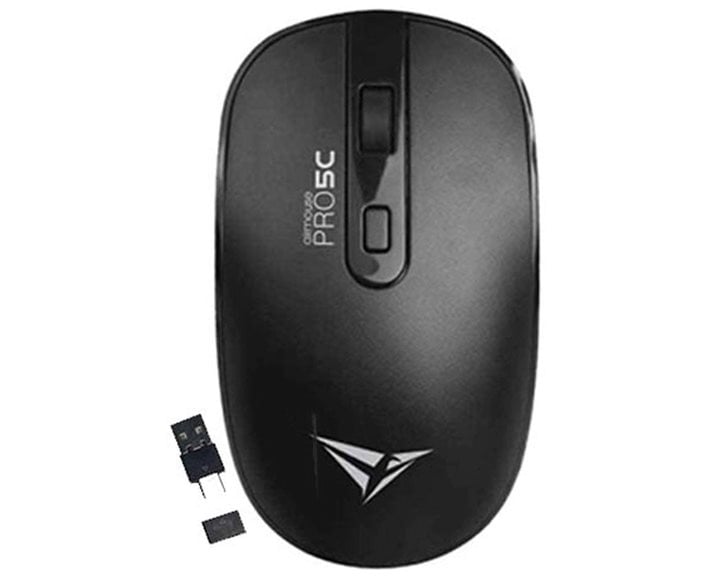 ALCATROZ WIRELESS TWO WAY DONGLE (USB+TYPE-C) SILENT MOUSE BLACK