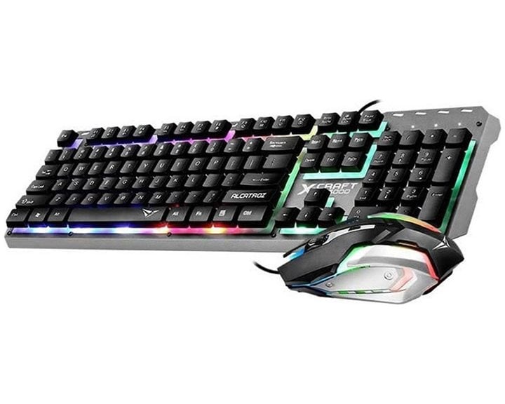 ALCATROZ RGB WATERPROOF GAMING KEYBOARD AND MOUSE X-CRAFT XC1000 BLACK