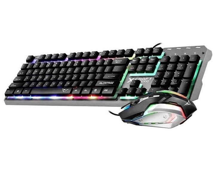 ALCATROZ WATERPROOF USB RGB WIRED COMBO KEYBOARD AND MOUSE X-CRAFT XC3000