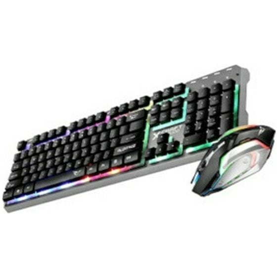 ALCATROZ WATERPROOF USB RGB WIRED COMBO KEYBOARD AND MOUSE X-CRAFT XC3000