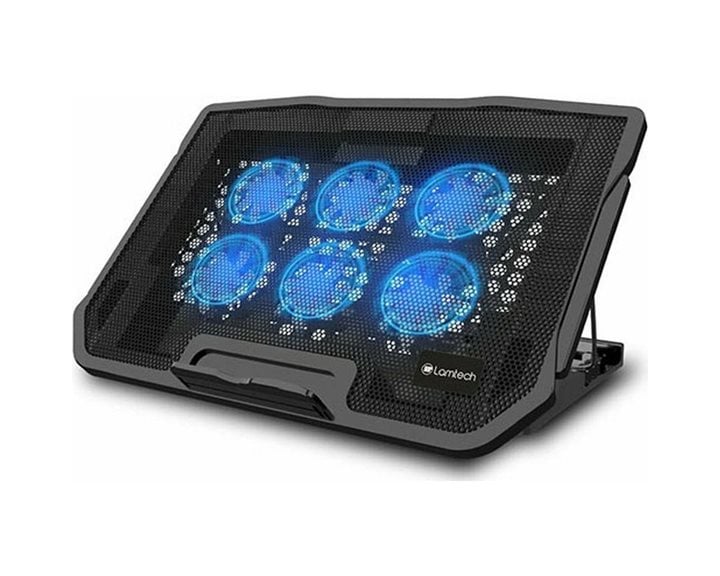 Lamtech Laptop Cooling Flexi Stand 6 Fans