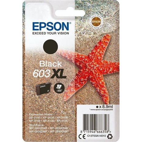 Μελάνι Epson 603 XL Black C13T03A14010