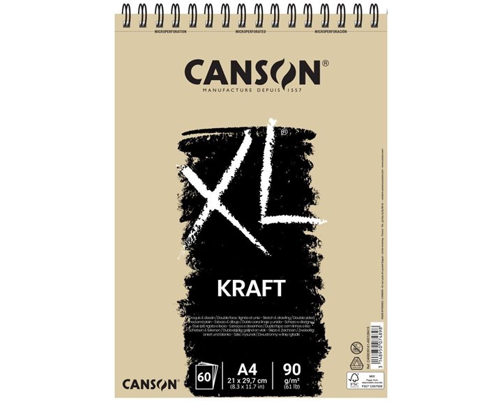 Μπλόκ  Σχεδίου Canson XL Kraft Sp. 20x30 60φ.90gr