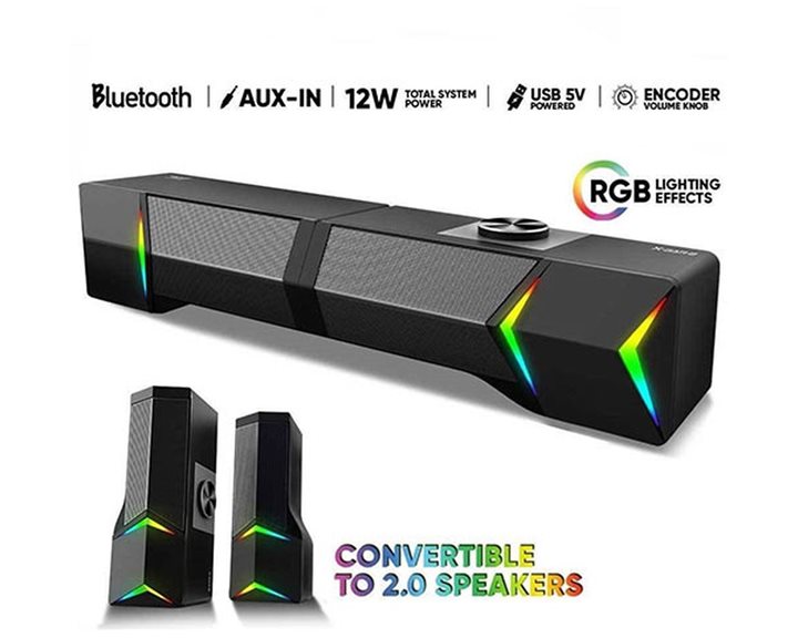 ARMAGGEDDON DETACHABLE GAMING STEREO SOUNDBAR X-BAR 2