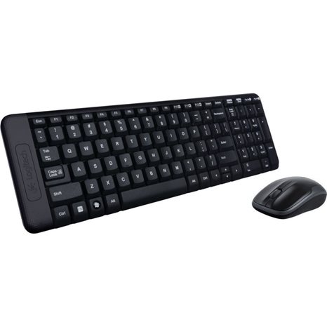Logitech MK220 Desktop Combo GR (Black, Wireless) (LOGMK220)