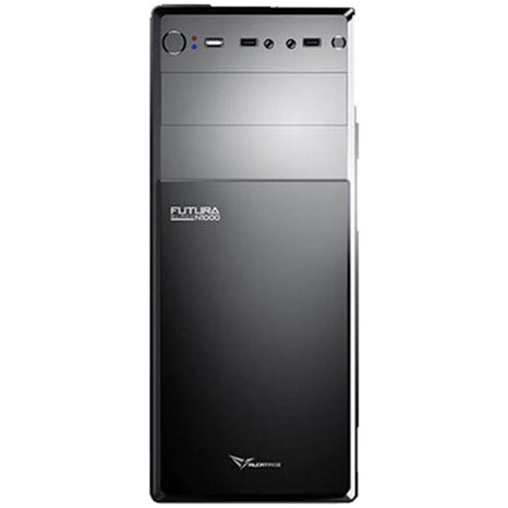 ALCATROZ PC CASE WITH PSU 450W FUTURA BLACK N1000 BLACK