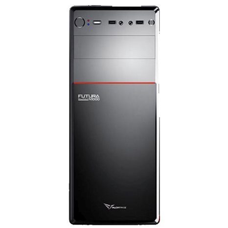 ALCATROZ PC CASE WITH PSU 450W FUTURA BLACK N1000 RED