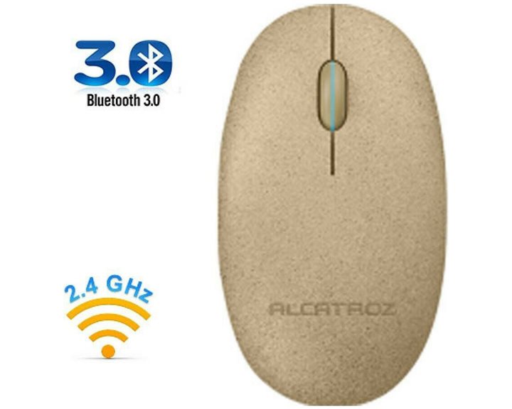 ALCATROZ BLUETOOTH 3.0/WIRELESS 2.4G MOUSE PEBBLE AIR DESERT