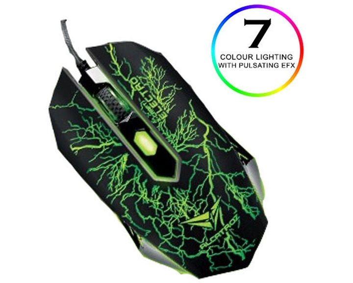 ALCATROZ 4-CLICK GAMING MOUSE 2400CPI CLASSIC ELECTRO
