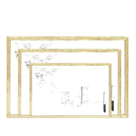 Ασπροπίνακας Morexpor 60x90cm Ξύλινη Κορνίζα