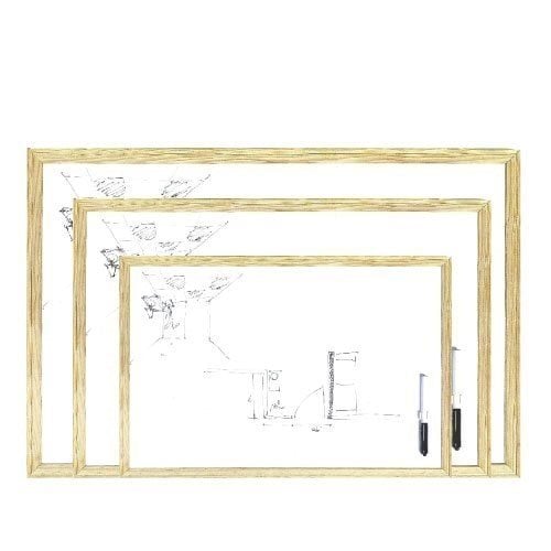Ασπροπίνακας Morexpor 60x90cm Ξύλινη Κορνίζα