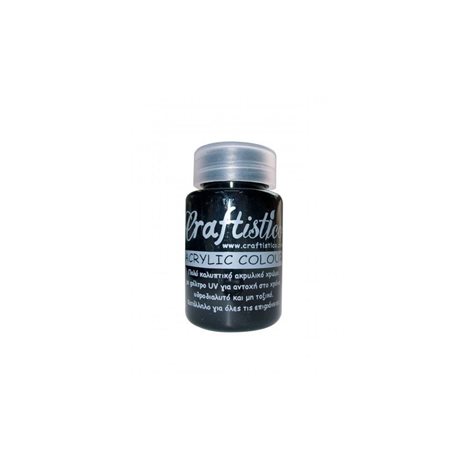 Craftistico 60 Ml Ακρυλικό Χρώμα 70 Black