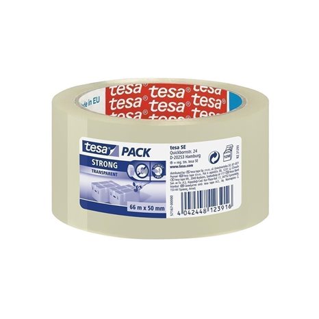 Ταινία Συσκευασίας Tesa Strong PP 66mΧ50mm Αθόρυβη Διάφανη