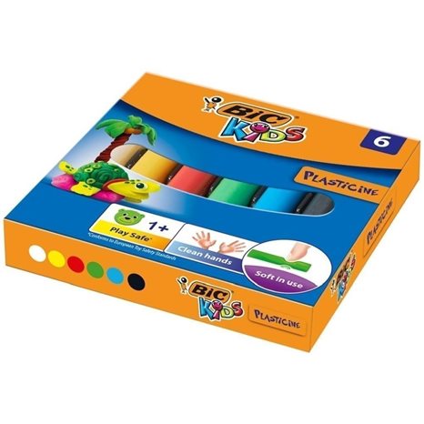 Πλαστελίνη Bic Plasticine 6τμχ