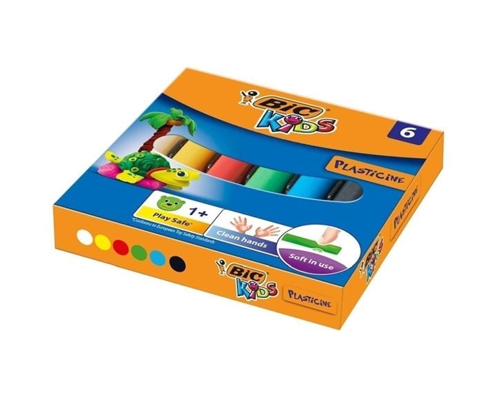 Πλαστελίνη Bic Plasticine 6τμχ