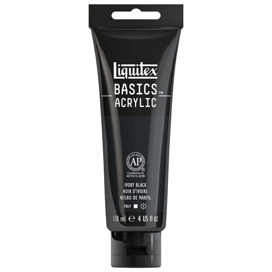 Liquitex 118 Ml Basics 244 Ivory Black