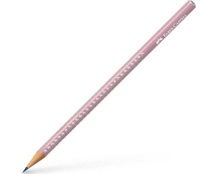 Μολύβι Τριγωνικό Faber Castell Sparkle Ροζ Shadow