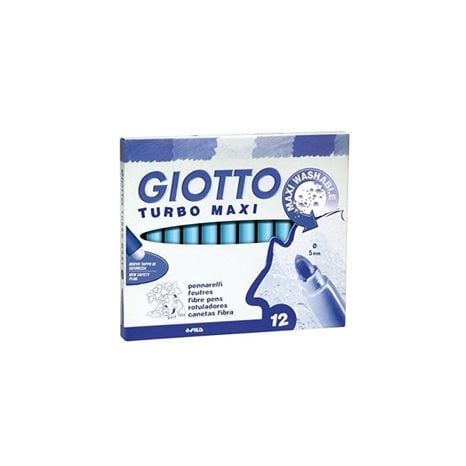 Μαρκαδόρος Giotto 12 Τεμ, Turbo Maxi Γάλαζιος